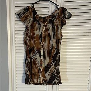 6 for 💲3️⃣0️⃣‼️ THE LIMITED Women's Sheer Top w/flutter cap sleeve NWOT